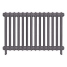 Emmeline II - Quartz Grey Cast Iron Column Radiator H613mm x W961mm 2 Column - Wall Hung