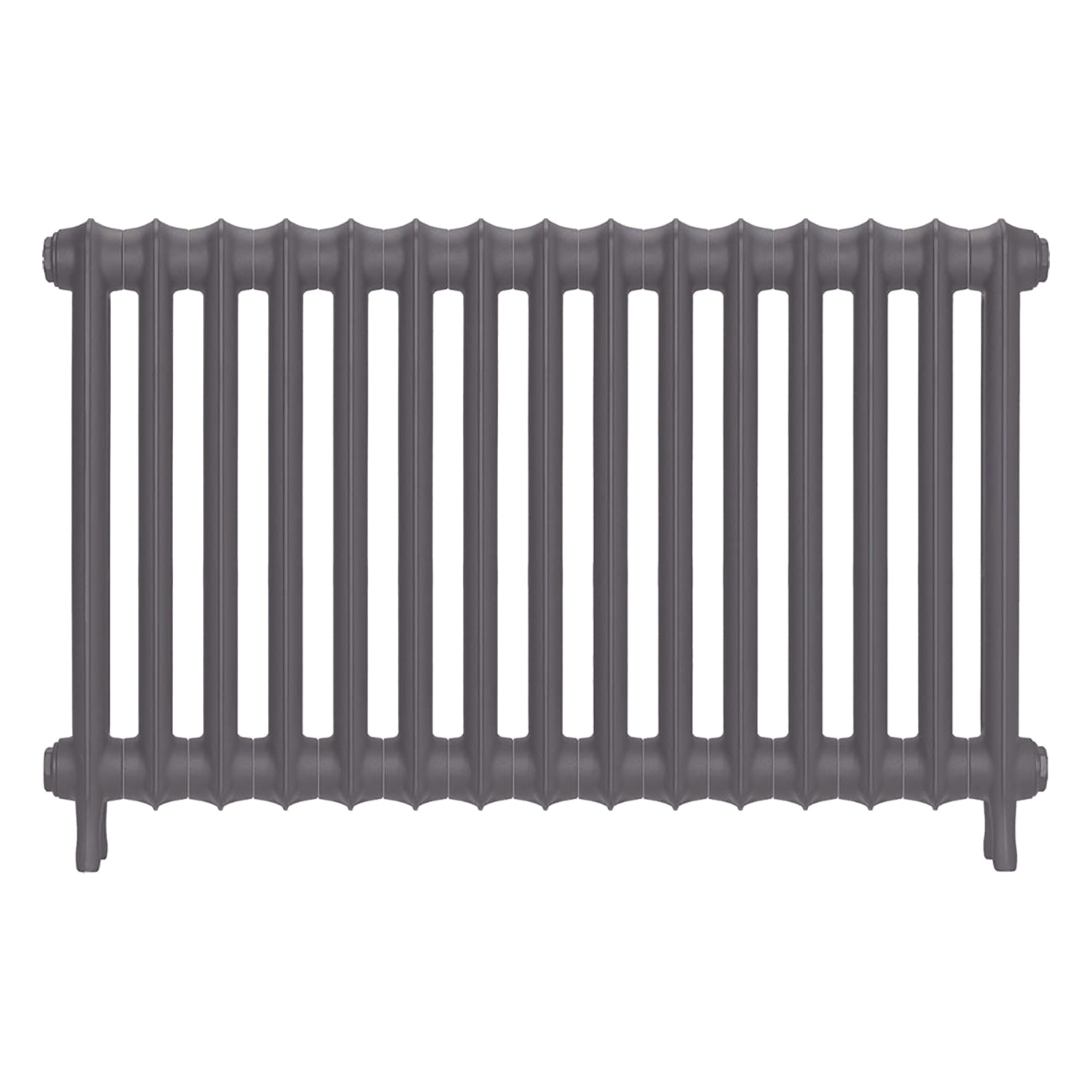 Emmeline II - Quartz Grey Cast Iron Column Radiator H613mm x W1028mm 2 Column - Wall Hung