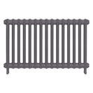 Emmeline II - Quartz Grey Cast Iron Column Radiator H613mm x W1028mm 2 Column - Wall Hung