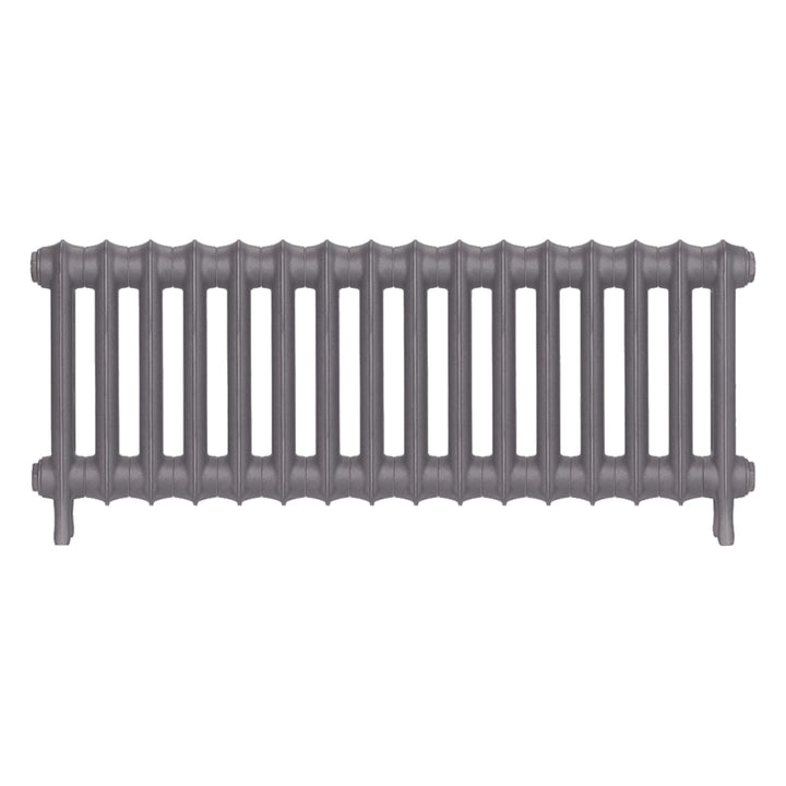 Emmeline II - Quartz Grey Cast Iron Column Radiator H413mm x W1094mm 2 Column - Wall Hung