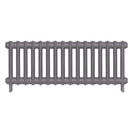 Emmeline II - Quartz Grey Cast Iron Column Radiator H413mm x W1094mm 2 Column - Wall Hung
