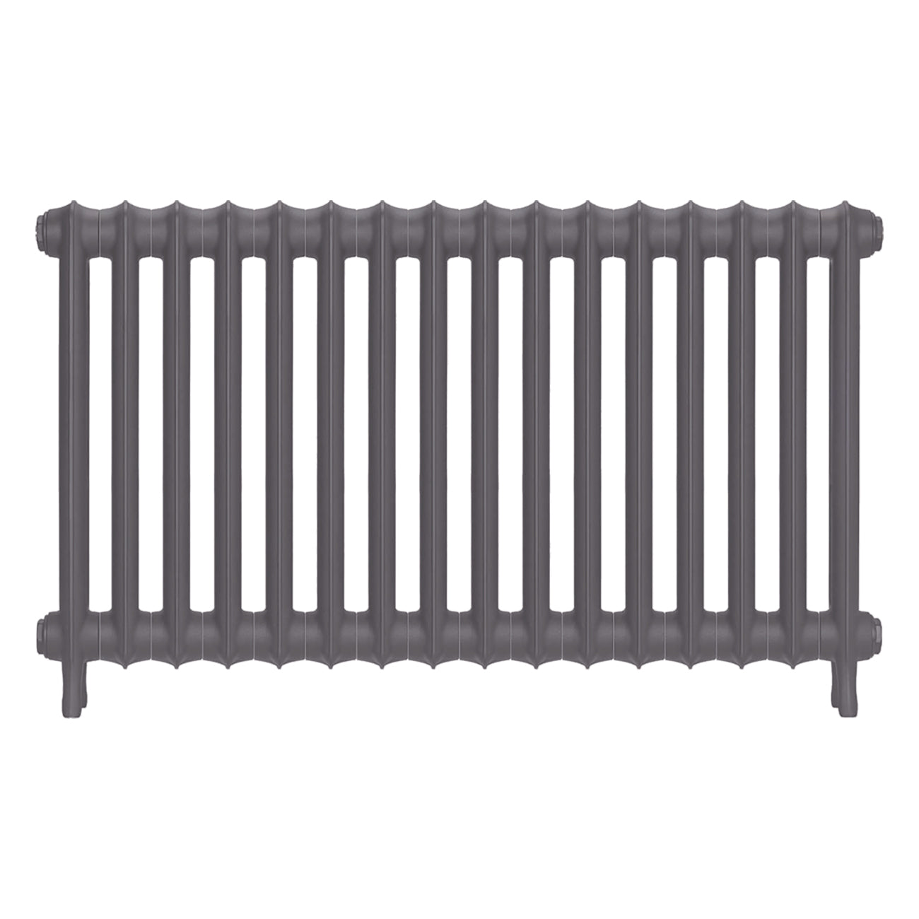 Emmeline II - Quartz Grey Cast Iron Column Radiator H613mm x W1094mm 2 Column - Wall Hung