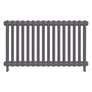 Emmeline II - Quartz Grey Cast Iron Column Radiator H613mm x W1094mm 2 Column - Wall Hung