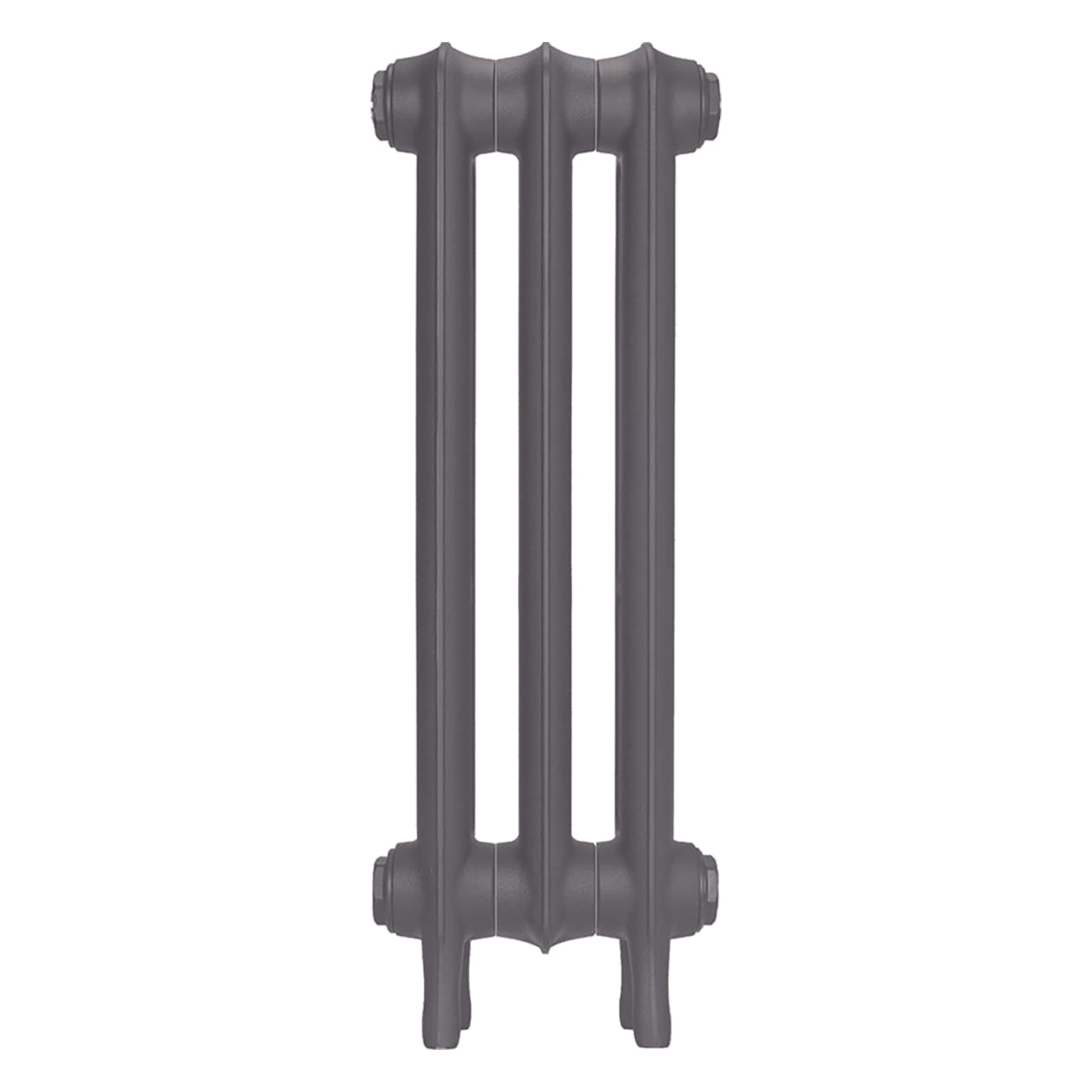 Emmeline II - Quartz Grey Cast Iron Column Radiator H613mm x W230mm 2 Column - Wall Hung