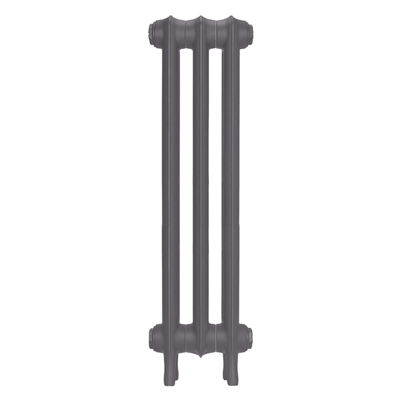 Emmeline II - Quartz Grey Cast Iron Column Radiator H813mm x W230mm 2 Column - Wall Hung