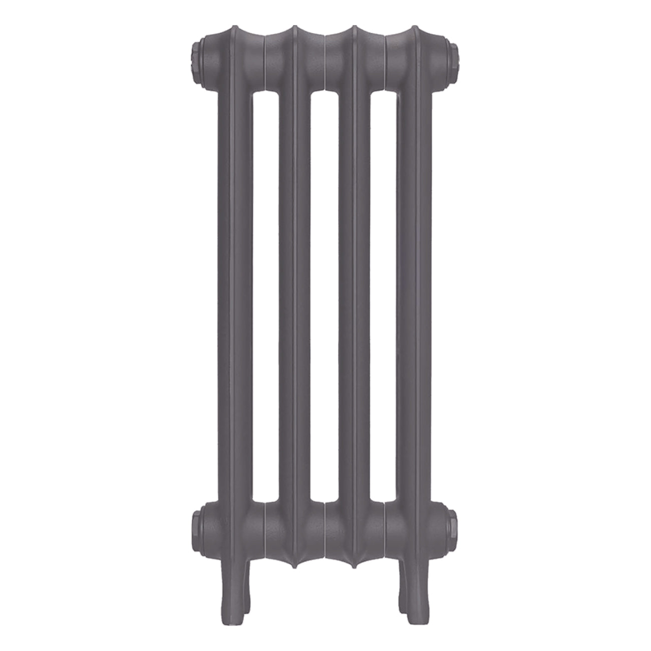 Emmeline II - Quartz Grey Cast Iron Column Radiator H613mm x W296mm 2 Column - Wall Hung