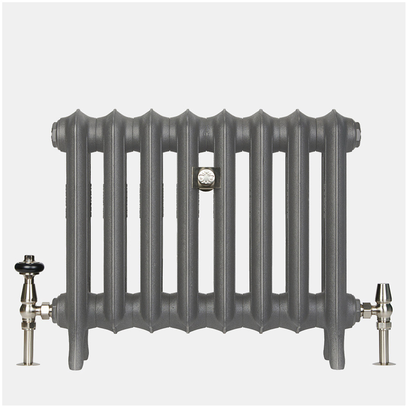 Emmeline II - Quartz Grey Cast Iron Column Radiator H470mm x W296mm 2 Column - Floor Standing