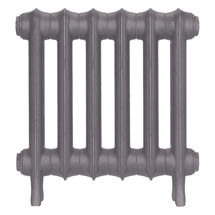Emmeline II - Quartz Grey Cast Iron Column Radiator H413mm x W429mm 2 Column - Wall Hung