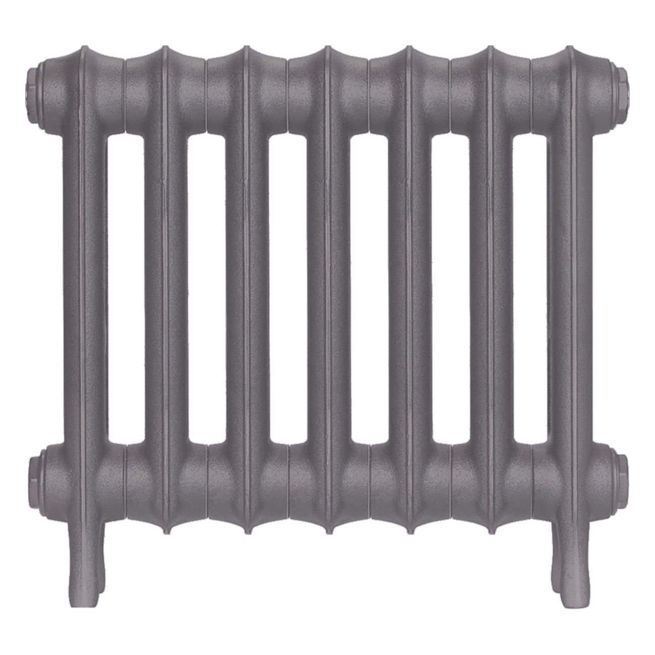 Emmeline II - Quartz Grey Cast Iron Column Radiator H413mm x W496mm 2 Column - Wall Hung