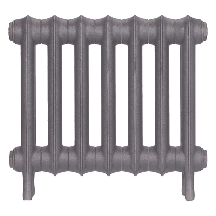 Emmeline II - Quartz Grey Cast Iron Column Radiator H413mm x W496mm 2 Column - Wall Hung