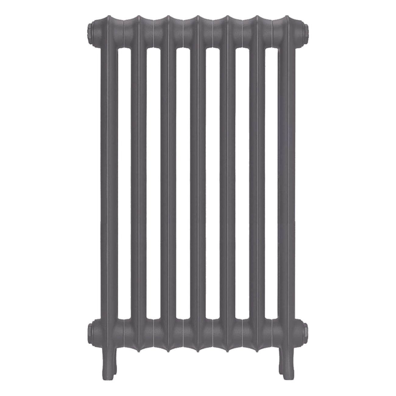 Emmeline II - Quartz Grey Cast Iron Column Radiator H813mm x W496mm 2 Column - Wall Hung