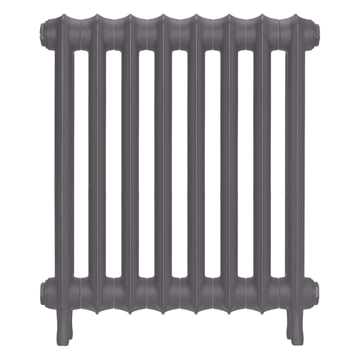 Emmeline II - Quartz Grey Cast Iron Column Radiator H613mm x W562mm 2 Column - Wall Hung