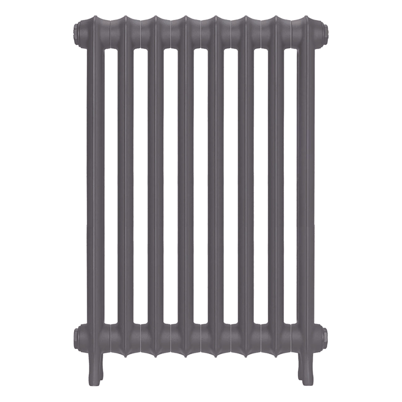Emmeline II - Quartz Grey Cast Iron Column Radiator H813mm x W562mm 2 Column - Wall Hung