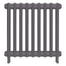 Emmeline II - Quartz Grey Cast Iron Column Radiator H613mm x W629mm 2 Column - Wall Hung