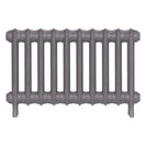 Emmeline III - Quartz Grey Cast Iron Column Radiator H416mm x W695mm 3 Column - Wall Hung
