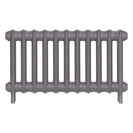 Emmeline III - Quartz Grey Cast Iron Column Radiator H416mm x W762mm 3 Column - Wall Hung