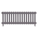 Emmeline III - Quartz Grey Cast Iron Column Radiator H416mm x W1094mm 3 Column - Wall Hung