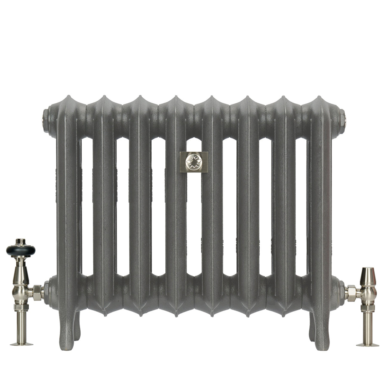 Emmeline III - Quartz Grey Cast Iron Column Radiator H470mm x W961mm 3 Column - Floor Standing