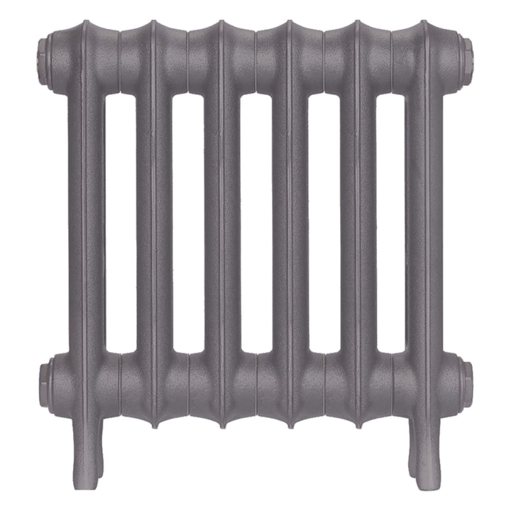 Emmeline III - Quartz Grey Cast Iron Column Radiator H416mm x W429mm 3 Column - Wall Hung