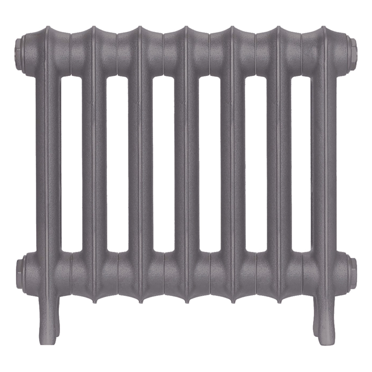 Emmeline III - Quartz Grey Cast Iron Column Radiator H416mm x W496mm 3 Column - Wall Hung