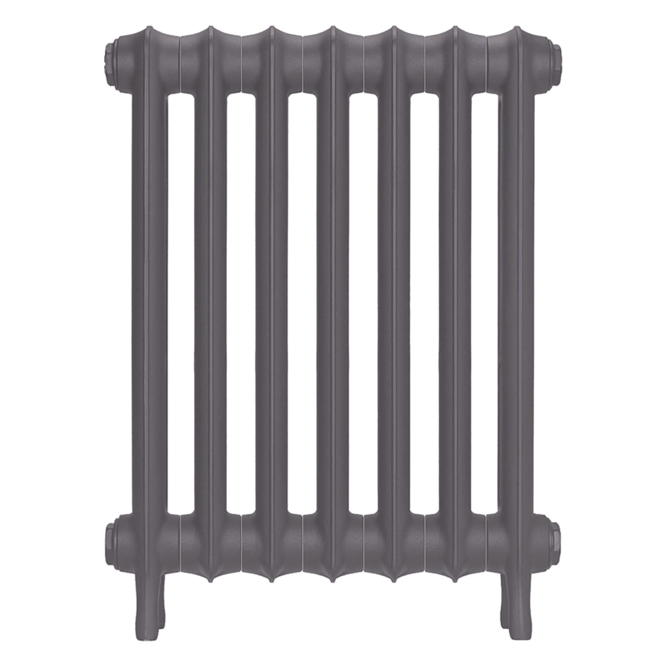 Emmeline III - Quartz Grey Cast Iron Column Radiator H616mm x W496mm 3 Column - Wall Hung