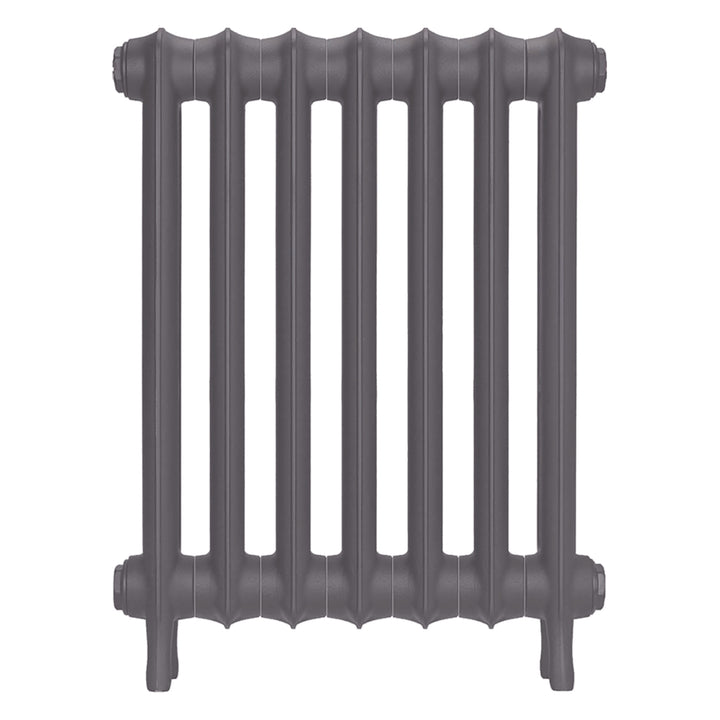 Emmeline III - Quartz Grey Cast Iron Column Radiator H616mm x W496mm 3 Column - Wall Hung