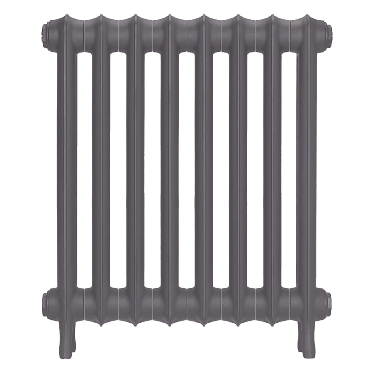 Emmeline III - Quartz Grey Cast Iron Column Radiator H616mm x W562mm 3 Column - Wall Hung