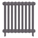 Emmeline III - Quartz Grey Cast Iron Column Radiator H616mm x W629mm 3 Column - Wall Hung
