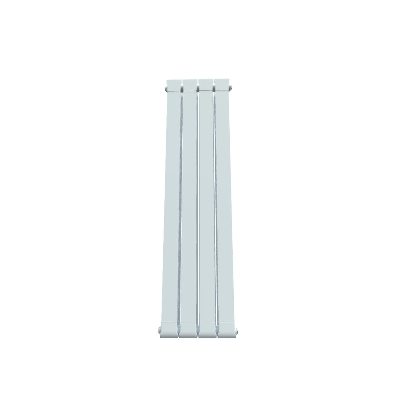 Formby - White Aluminium Flat Top Vertical Radiator H1246mm x W340mm