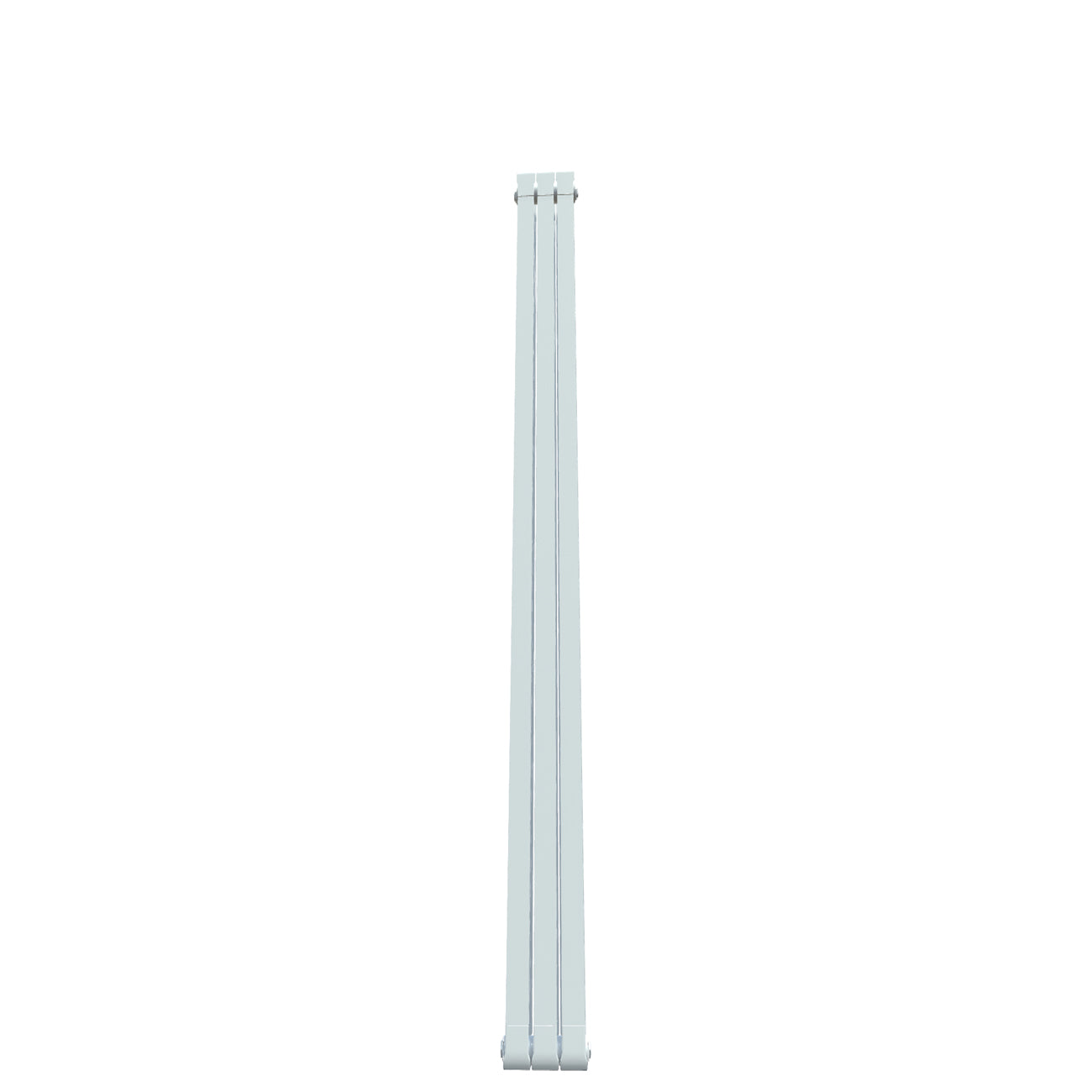 Formby - White Aluminium Flat Top Vertical Radiator H1846mm x W260mm