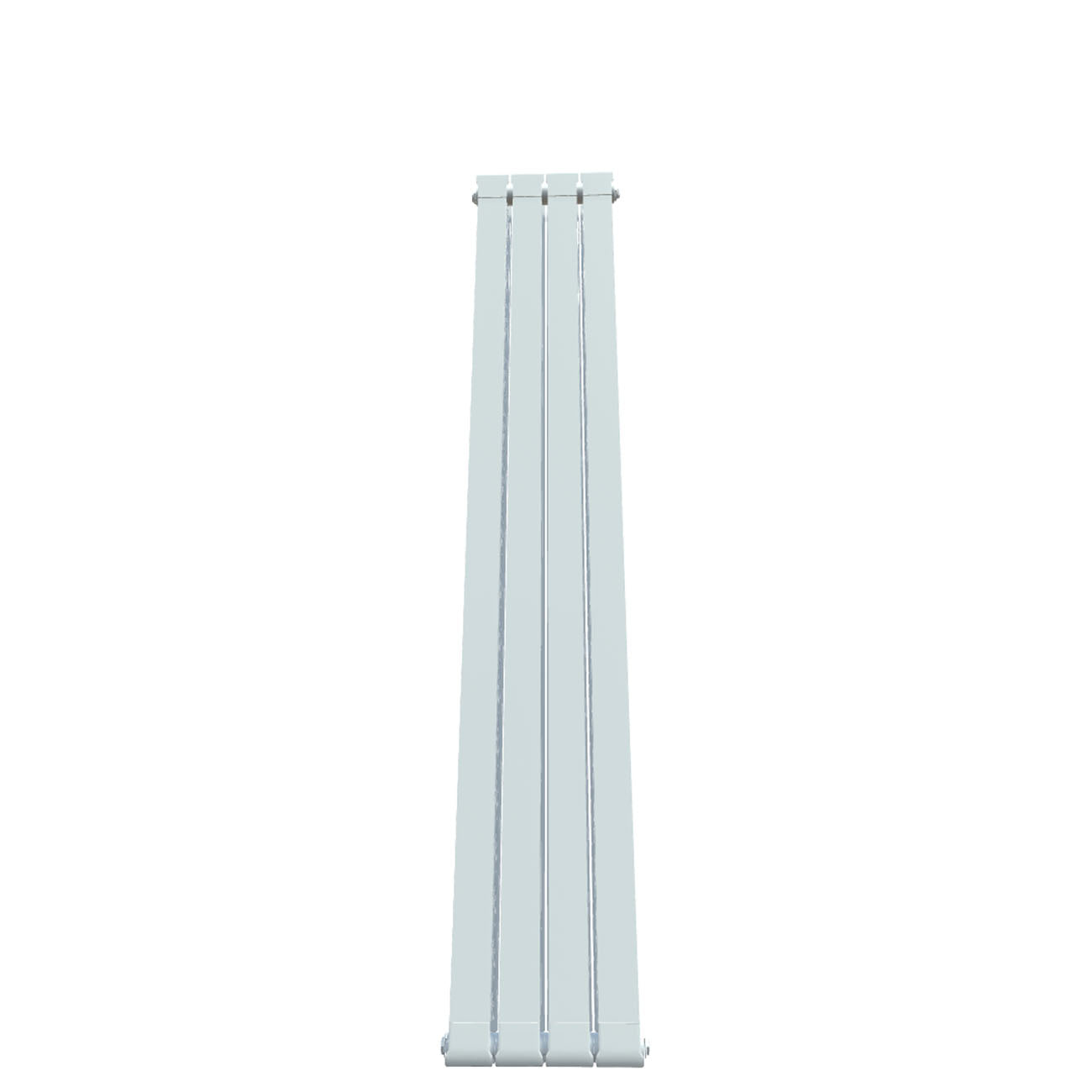 Formby - White Aluminium Flat Top Vertical Radiator H1846mm x W340mm