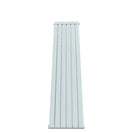 Formby - White Aluminium Flat Top Vertical Radiator H1846mm x W500mm