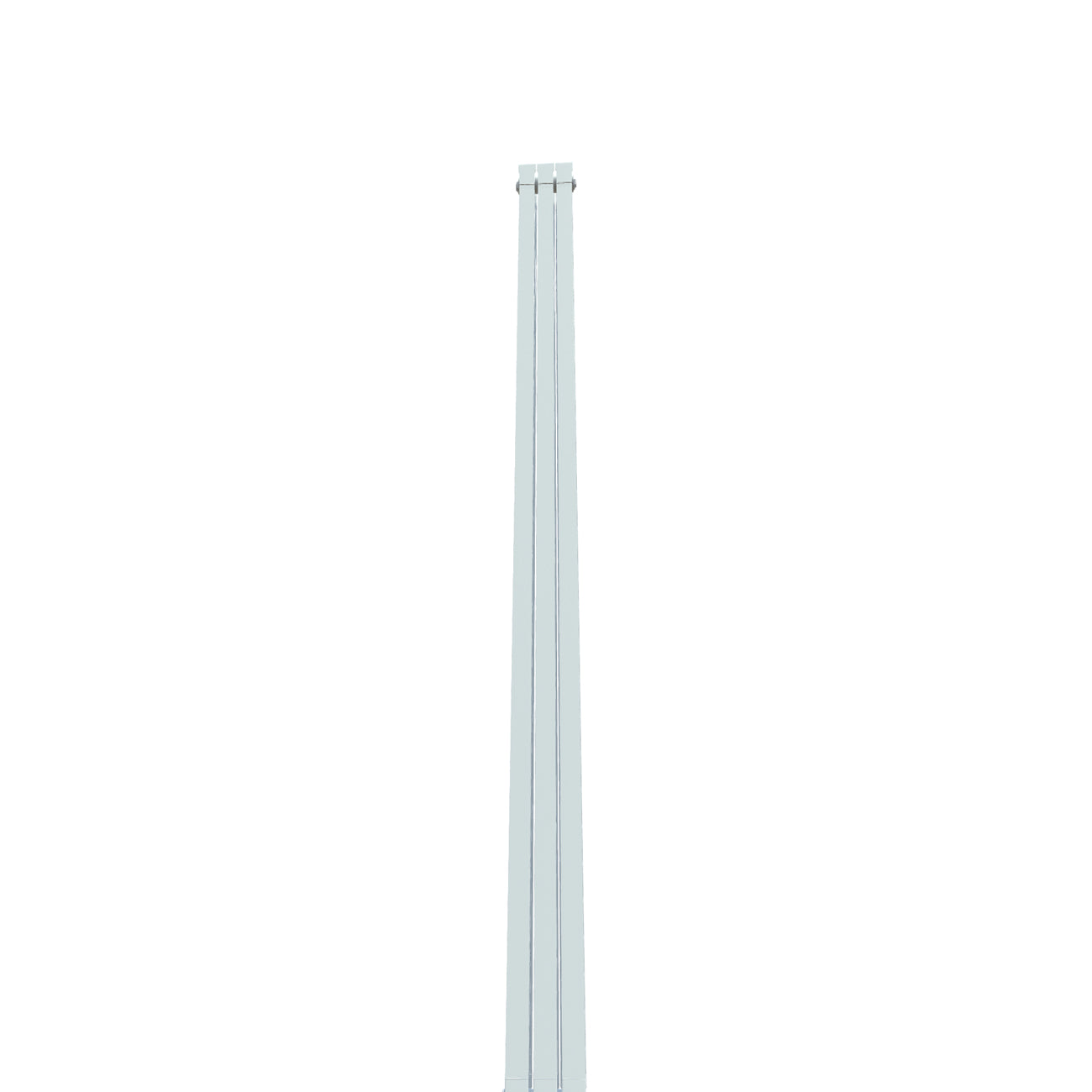 Formby - White Aluminium Flat Top Vertical Radiator H2046mm x W260mm