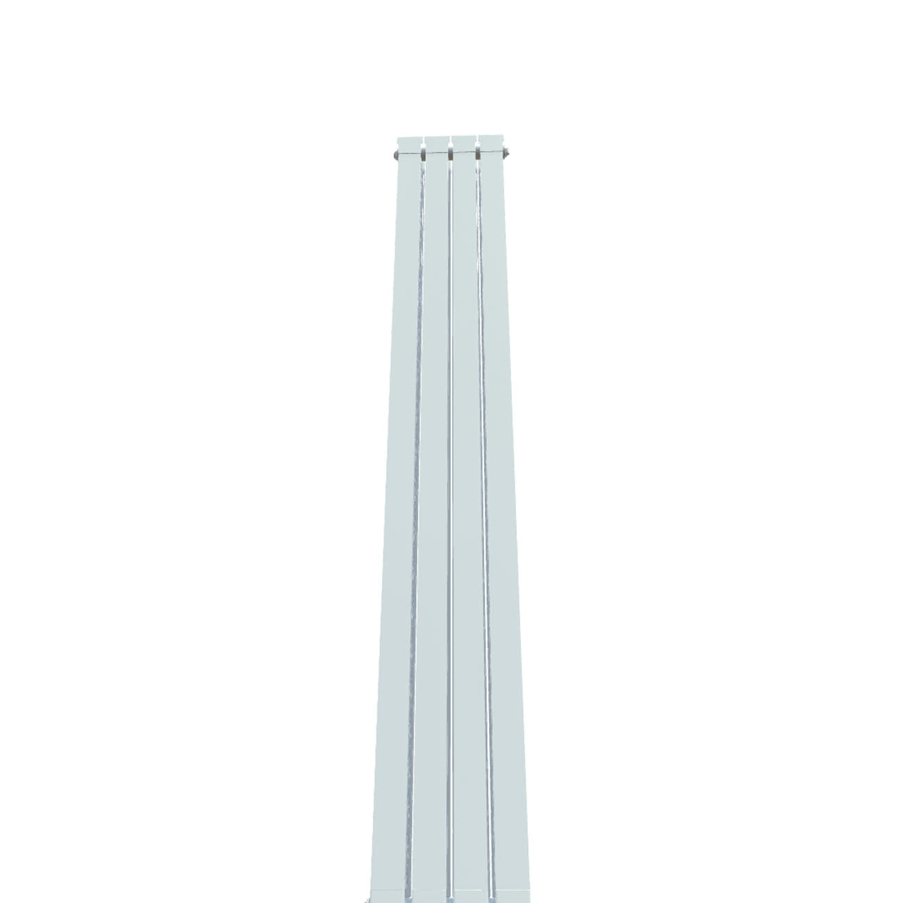 Formby - White Aluminium Flat Top Vertical Radiator H2046mm x W320mm