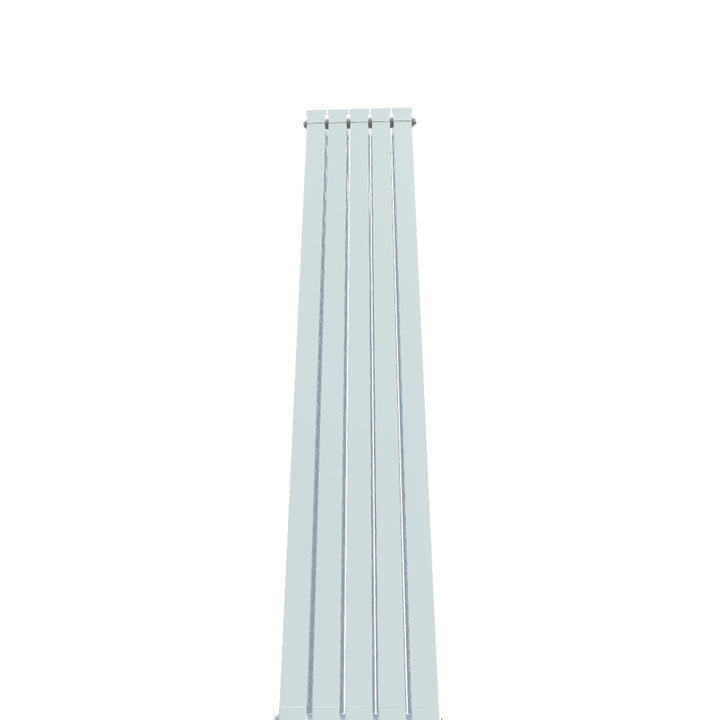Formby - White Aluminium Flat Top Vertical Radiator H2046mm x W400mm