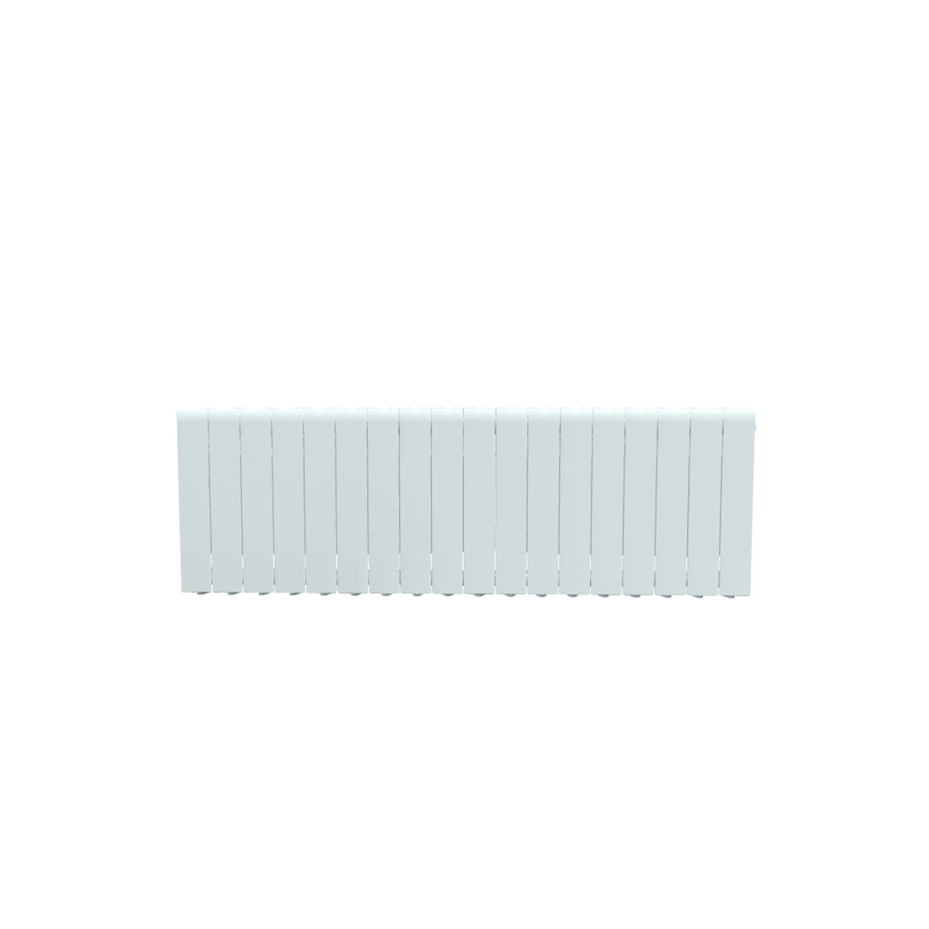 Formby - White Aluminium Flat Top Horizontal Radiator H440mm x W1440mm