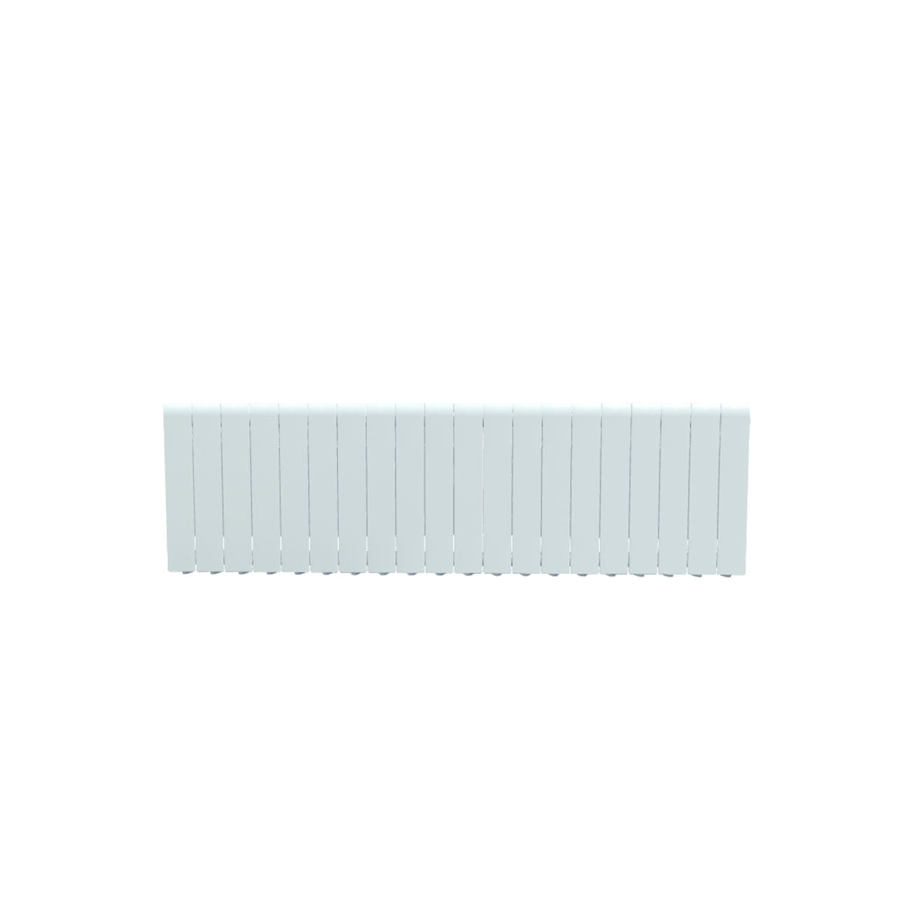 Formby - White Aluminium Flat Top Horizontal Radiator H440mm x W1600mm