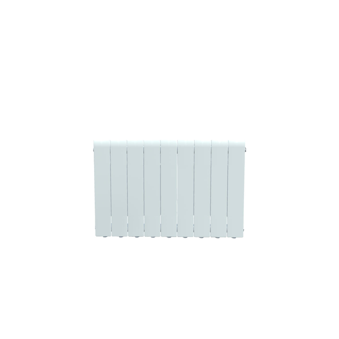 Formby - White Aluminium Flat Top Horizontal Radiator H440mm x W740mm