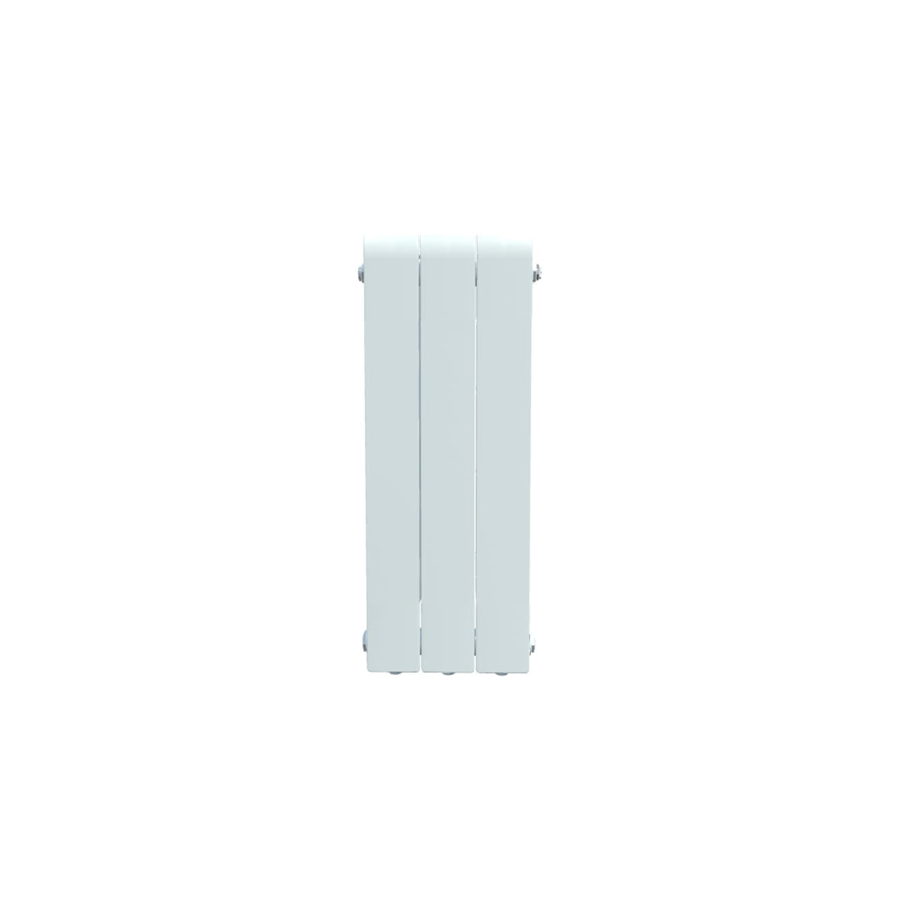 Formby - White Aluminium Flat Top Vertical Radiator H590mm x W260mm