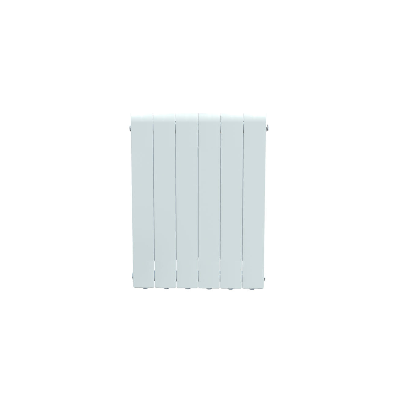 Formby - White Aluminium Flat Top Vertical Radiator H590mm x W500mm