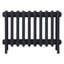 Grace - Astral Grey Dark Cast Iron Column Radiator H450mm x W635mm 4 Column - Wall Hung