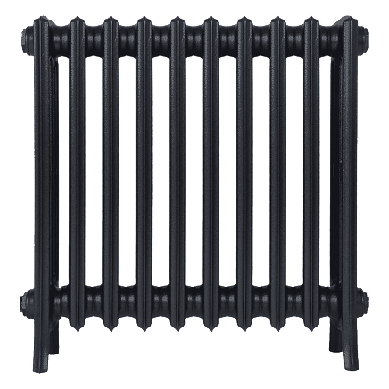 Grace - Astral Grey Dark Cast Iron Column Radiator H600mm x W635mm 4 Column - Wall Hung