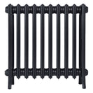 Grace - Astral Grey Dark Cast Iron Column Radiator H600mm x W635mm 4 Column - Wall Hung