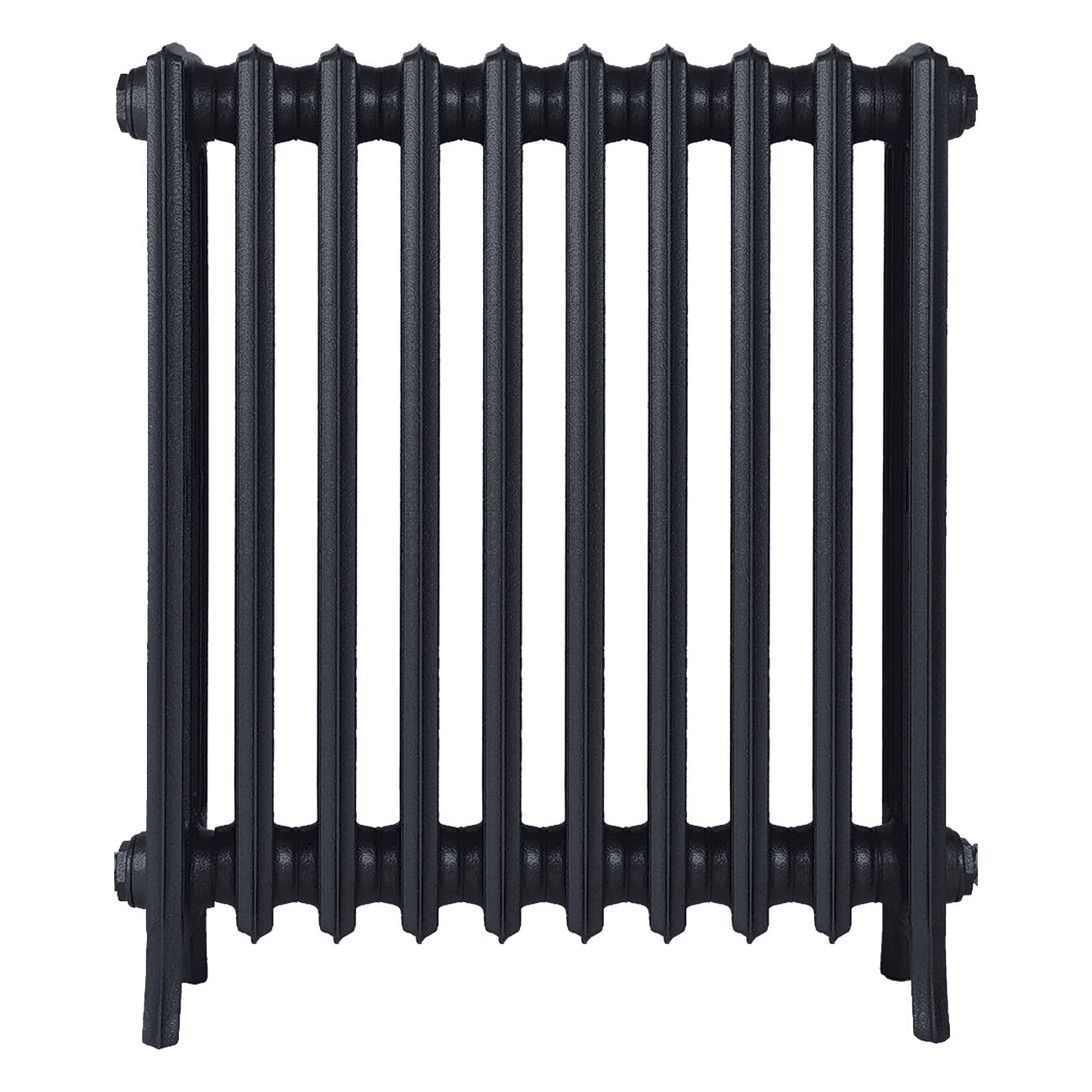 Grace - Astral Grey Dark Cast Iron Column Radiator H700mm x W635mm 4 Column - Wall Hung
