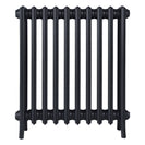 Grace - Astral Grey Dark Cast Iron Column Radiator H700mm x W635mm 4 Column - Wall Hung