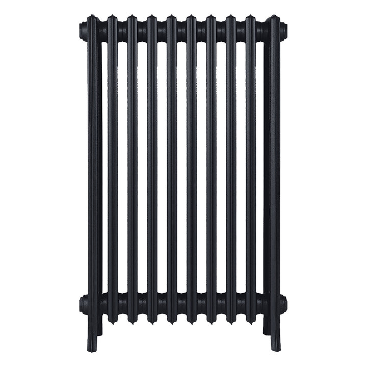 Grace - Astral Grey Dark Cast Iron Column Radiator H950mm x W635mm 4 Column - Floor Standing
