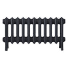 Grace - Astral Grey Dark Cast Iron Column Radiator H300mm x W696mm 4 Column - Wall Hung