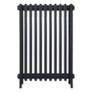 Grace - Astral Grey Dark Cast Iron Column Radiator H950mm x W696mm 4 Column - Floor Standing