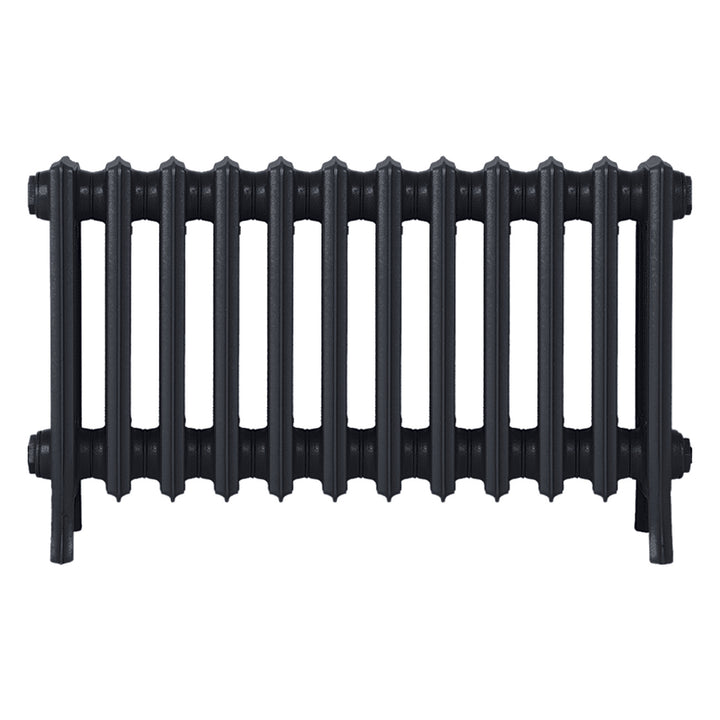 Grace - Astral Grey Dark Cast Iron Column Radiator H450mm x W756mm 4 Column - Wall Hung