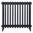 Grace - Astral Grey Dark Cast Iron Column Radiator H700mm x W756mm 4 Column - Wall Hung